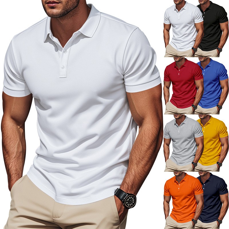 Polo Shirt Pique - Camicia Casual Slim Fit a Maniche