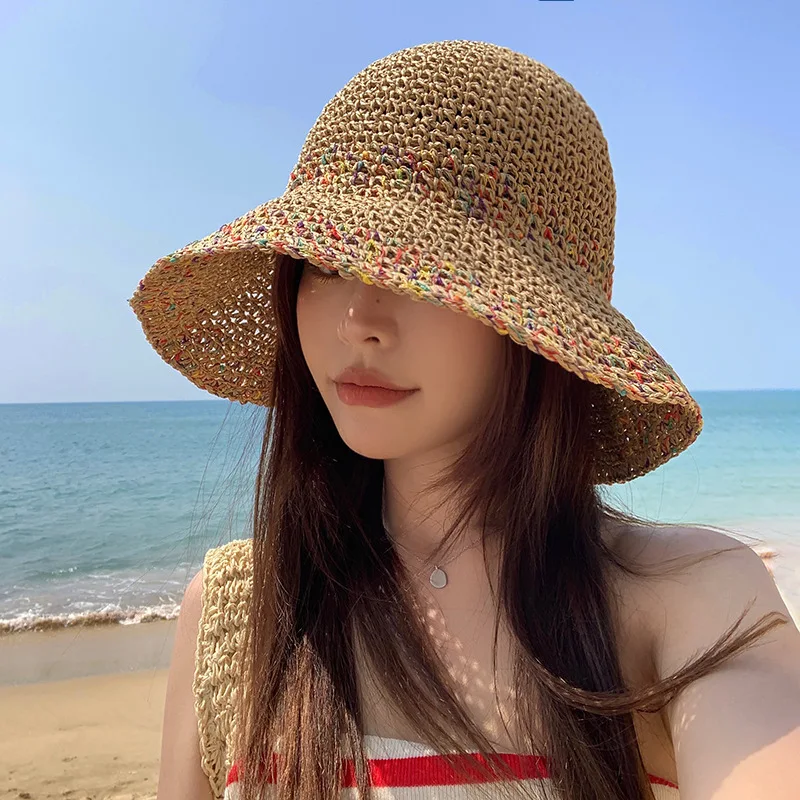 Bucket Hat Straw - Cappelli da sole estivi per donna